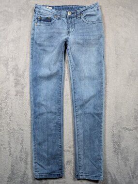 True Religion Geno Jeans Youth Size 12 Relaxed Fit Light Wash Casual Stretch